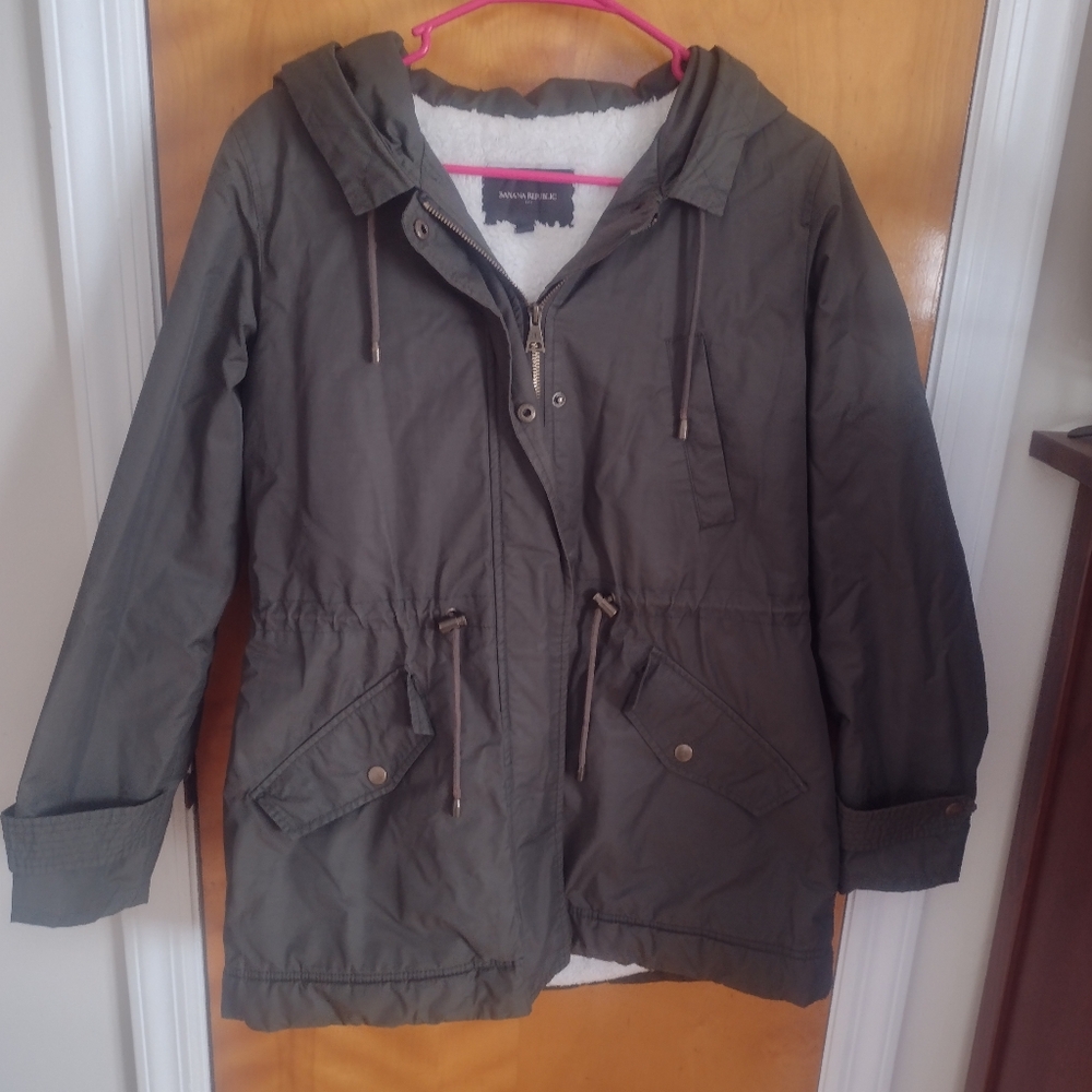Banana Republic olive green jacket, size small